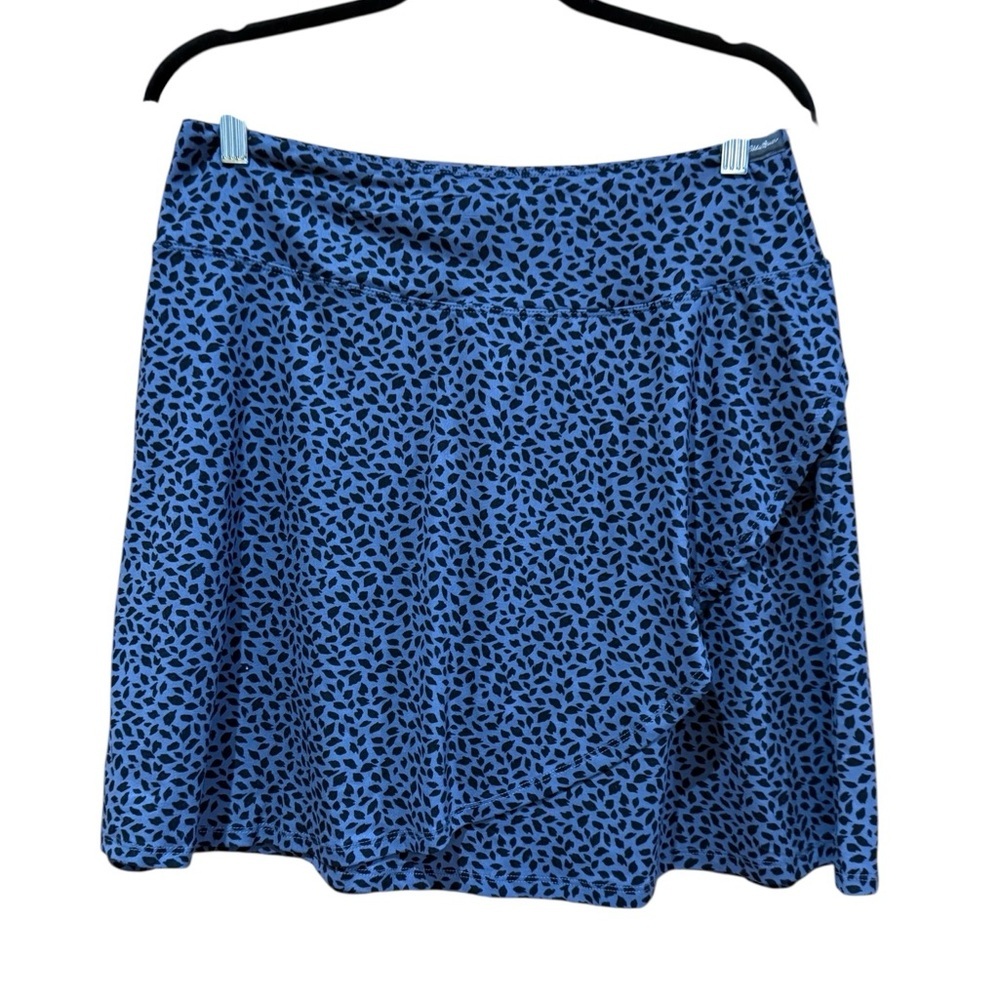 Eddie Bauer Blue and Black A Line Skirt